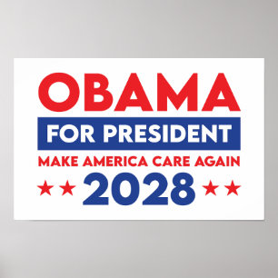 Obama für Präsident 2028 macht Amerika wieder wich Poster