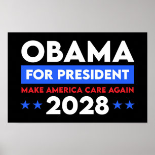 Obama für Präsident 2028 macht Amerika wieder wich Poster