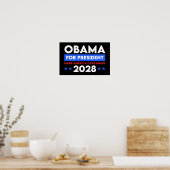 Obama für Präsident 2028 macht Amerika wieder wich Poster (Küche)