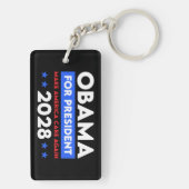 Obama für Präsident 2028 macht Amerika wieder wich Schlüsselanhänger (Rückseite)