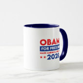 Obama für Präsident 2028 macht Amerika wieder wich Tasse (VorderseiteRechts)