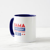 Obama für Präsident 2028 macht Amerika wieder wich Tasse (Vorderseite Links)