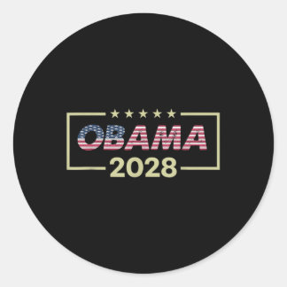 Obama für Präsident 2028 Obama 2028 0 Runder Aufkleber