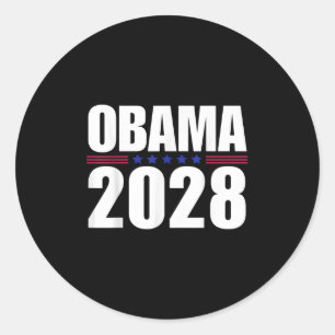 Obama für Präsident 2028 Obama 2028 _1 Runder Aufkleber