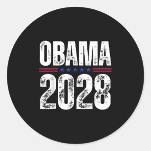Obama für Präsident 2028 Obama 2028 _2 Runder Aufkleber