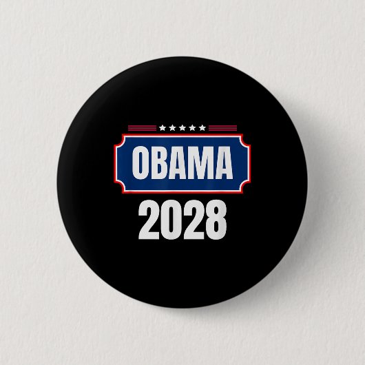 Obama für Präsident 2028 Obama 2028 8 Button (Vorderseite)