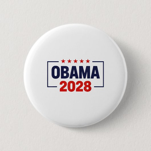 Obama für Präsident 2028 Obama 2028 Button (Vorderseite)