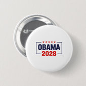 Obama für Präsident 2028 Obama 2028 Button (Vorne & Hinten)