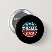 Obama für Präsident 2028 Obama 2028 Button (Vorne & Hinten)