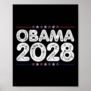 Obama für Präsident 2028 Obama 2028 für Frauen Män Poster
