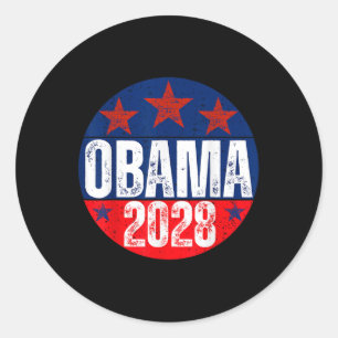 Obama für Präsident 2028 Obama 2028 für Frauen Runder Aufkleber