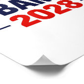 Obama für Präsident 2028 Obama 2028 Poster (Ecke)