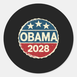 Obama für Präsident 2028 Obama 2028 Premium 0 Runder Aufkleber