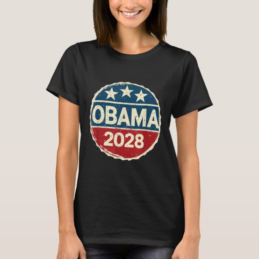 Obama für Präsident 2028 Obama 2028 T-Shirt (Vorderseite)