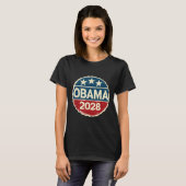 Obama für Präsident 2028 Obama 2028 T-Shirt (Vorne ganz)