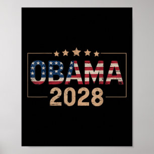 Obama für Präsident 2028 Obama 2028 Vintag Amaric Poster