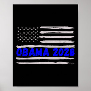 Obama für Präsident 2028 Obama 48. Präsident für Poster