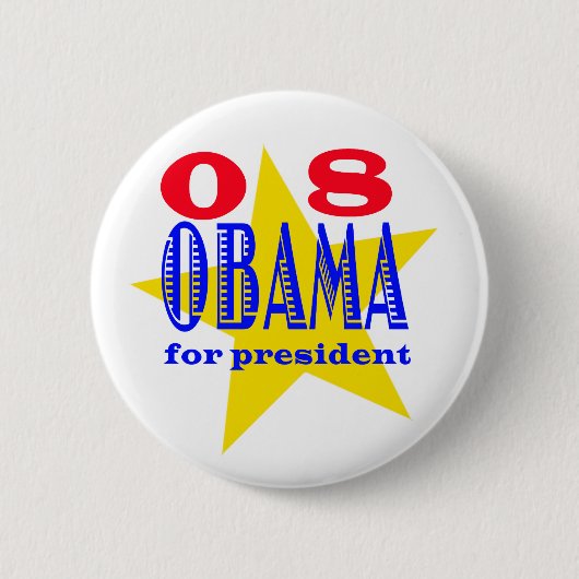 Obama für Präsident | Button (Vorderseite)
