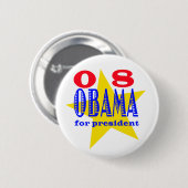 Obama für Präsident | Button (Vorne & Hinten)