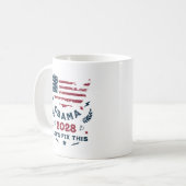 Obama für Präsident Obama 2028 Demokratie gewinnt Kaffeetasse (Vorderseite Links)