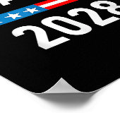 Obama für Präsident Obama 2028 Poster (Ecke)