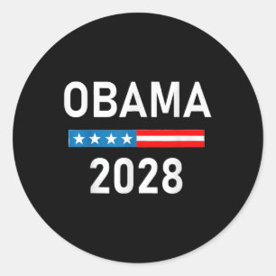 Obama für Präsident Patriotic 2028 politischer Pro Runder Aufkleber