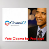 Obama für Präsident Poster (Vorne)