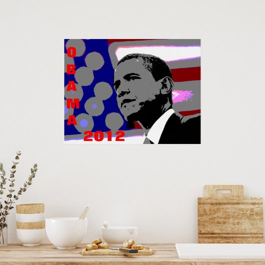 Obama für Präsident Poster (Küche)