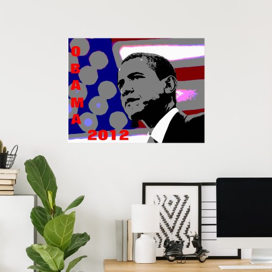 Obama für Präsident Poster (Heimbüro)
