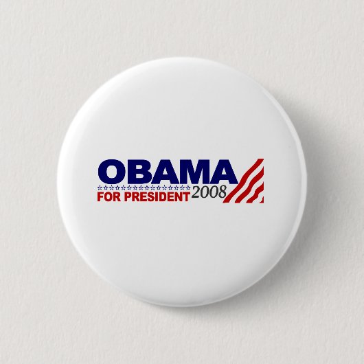 Obama für Präsidenten 2008 Button (Vorderseite)