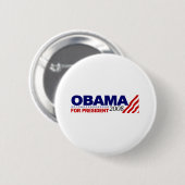 Obama für Präsidenten 2008 Button (Vorne & Hinten)