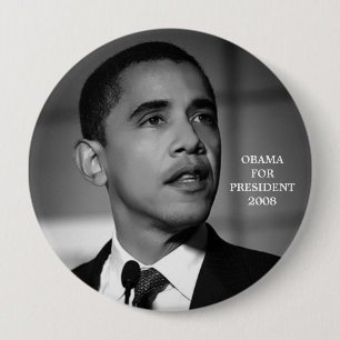 OBAMA FÜR PRÄSIDENTEN 2008 KNOPF BUTTON