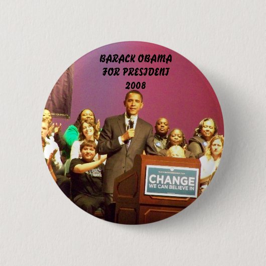 OBAMA FÜR PRÄSIDENTEN BUTTON (Vorderseite)