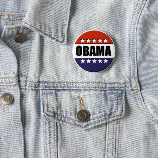 Obama für Präsidenten Button (Beispiel)