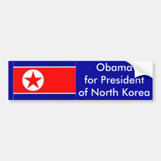 Obama für Präsidenten von Nordkorea Autoaufkleber
