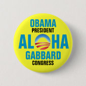 OBAMA/GABBARD 2012 BUTTON (Vorderseite)