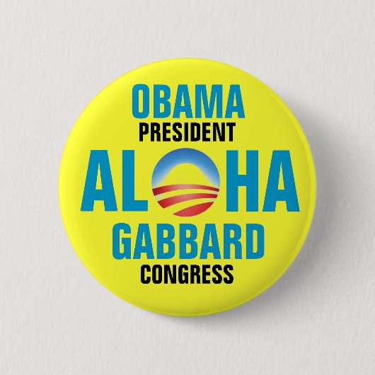 OBAMA/GABBARD 2012 BUTTON (Vorderseite)