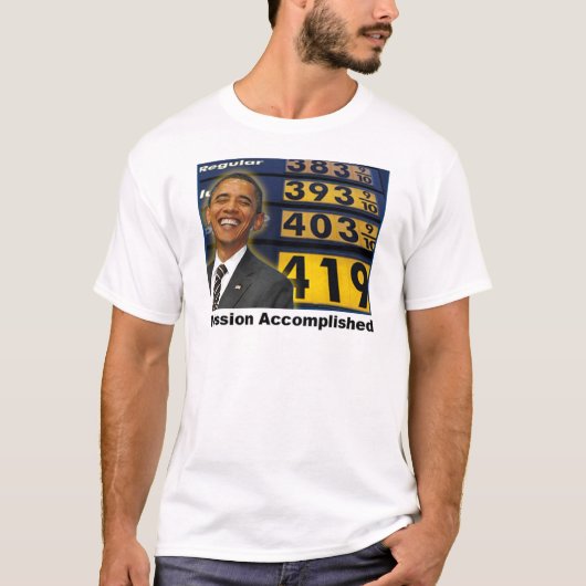 Obama-Gaspreise T-Shirt (Vorderseite)