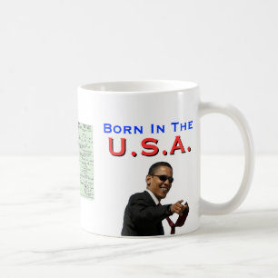 Obama: Geboren im USA Kaffeetasse