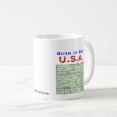 Obama: Geboren im USA Kaffeetasse (VorderseiteRechts)