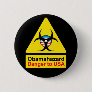 Obama-Gefahrenknöpfe Button