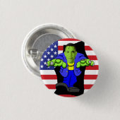 Obama gegen Amerika! Button (Vorne & Hinten)
