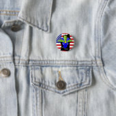 Obama gegen Amerika! Button (Beispiel)