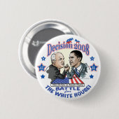 Obama gegen McCain 2008 Button (Vorne & Hinten)