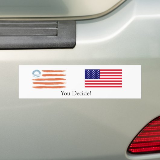Obama-gegen-Romney Flaggen. Sie entscheiden! Autoaufkleber (Auf Auto)