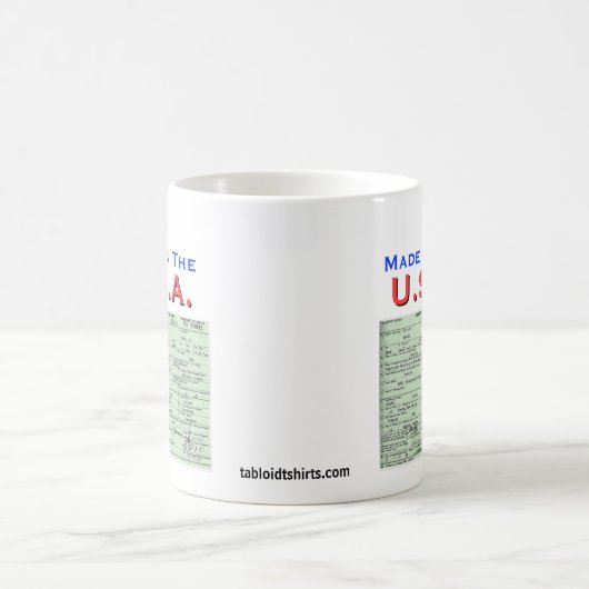 Obama: Gemacht im USA Kaffeetasse (Mittel)