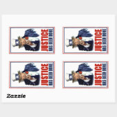 Obama Gerechtigkeit getan Bin Laden getötet Rechteckiger Aufkleber (Blatt)