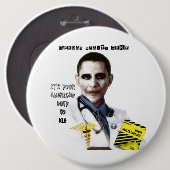 OBAMA-GESUNDHEITSWESEN BUTTON (Vorne & Hinten)
