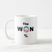 Obama GEWANN! Kaffeetasse (Links)