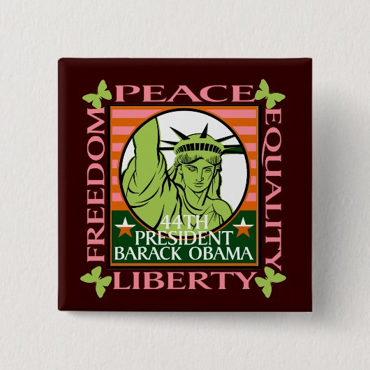 OBAMA-GEWINNE! - BUTTON (Vorderseite)